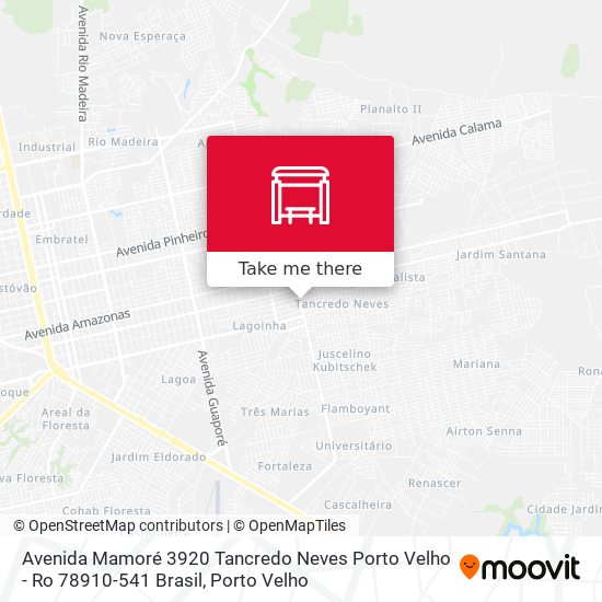 Mapa Avenida Mamoré 3920 Tancredo Neves Porto Velho - Ro 78910-541 Brasil