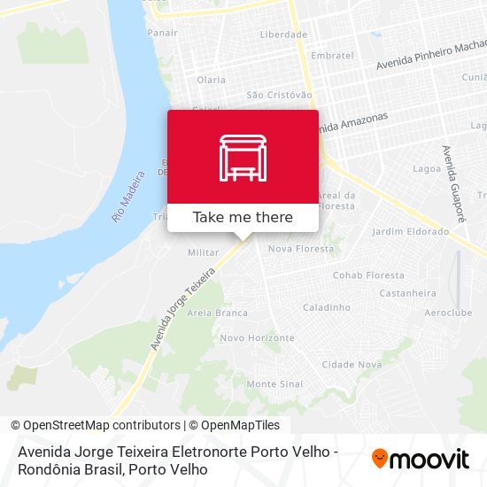 Avenida Jorge Teixeira Eletronorte Porto Velho - Rondônia Brasil map