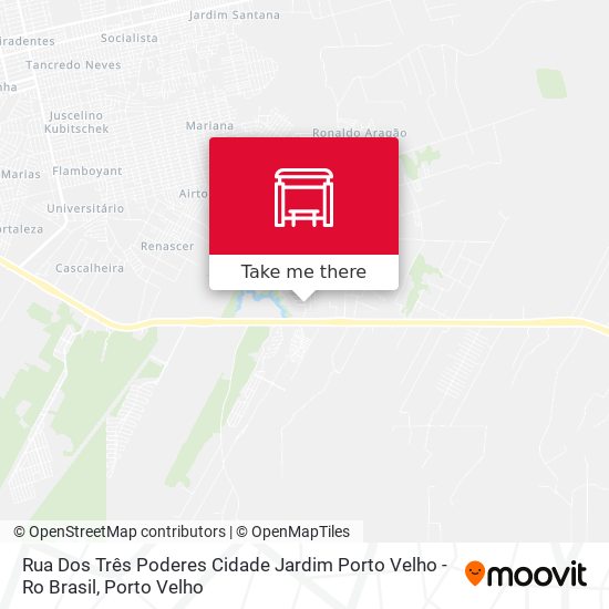 Rua Dos Três Poderes Cidade Jardim Porto Velho - Ro Brasil map