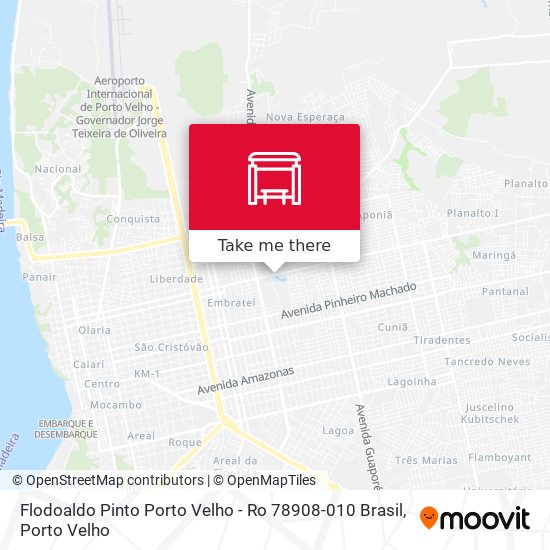 Mapa Flodoaldo Pinto Porto Velho - Ro 78908-010 Brasil