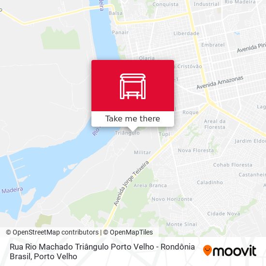 Rua Rio Machado Triângulo Porto Velho - Rondônia Brasil map