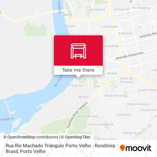 Mapa Rua Rio Machado Triângulo Porto Velho - Rondônia Brasil