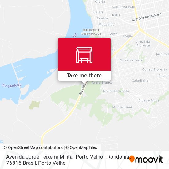 Mapa Avenida Jorge Teixeira Militar Porto Velho - Rondônia 76815 Brasil