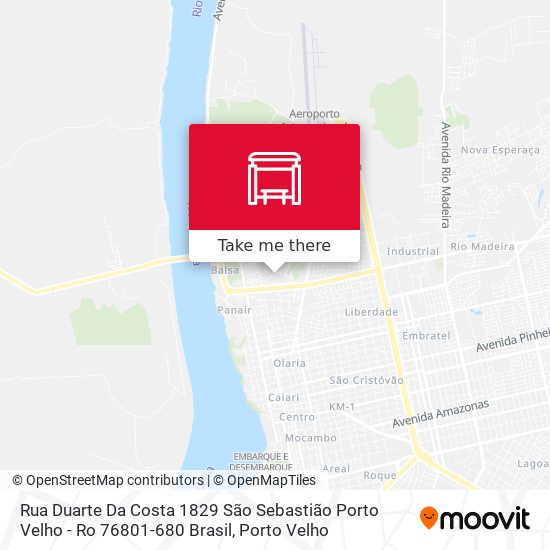 Rua Duarte Da Costa 1829 São Sebastião Porto Velho - Ro 76801-680 Brasil map