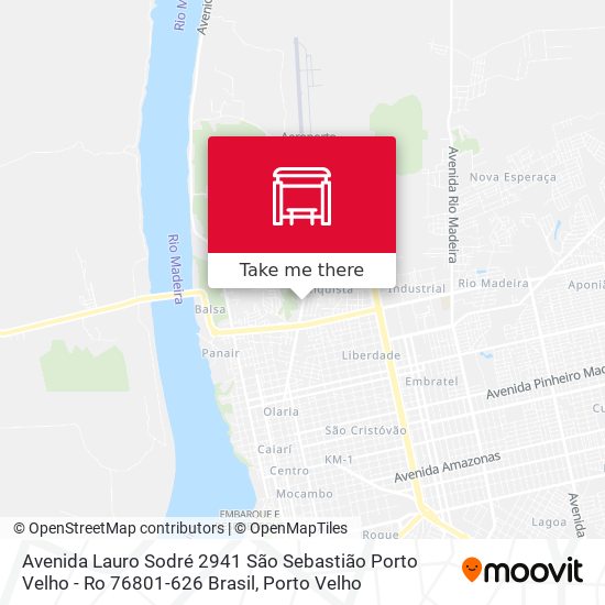 Mapa Avenida Lauro Sodré 2941 São Sebastião Porto Velho - Ro 76801-626 Brasil