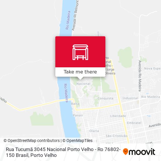 Mapa Rua Tucumã 3045 Nacional Porto Velho - Ro 76802-150 Brasil