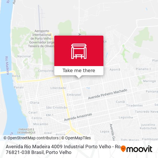 Mapa Avenida Rio Madeira 4009 Industrial Porto Velho - Ro 76821-038 Brasil