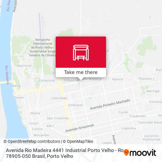 Avenida Rio Madeira 4441 Industrial Porto Velho - Ro 78905-050 Brasil map