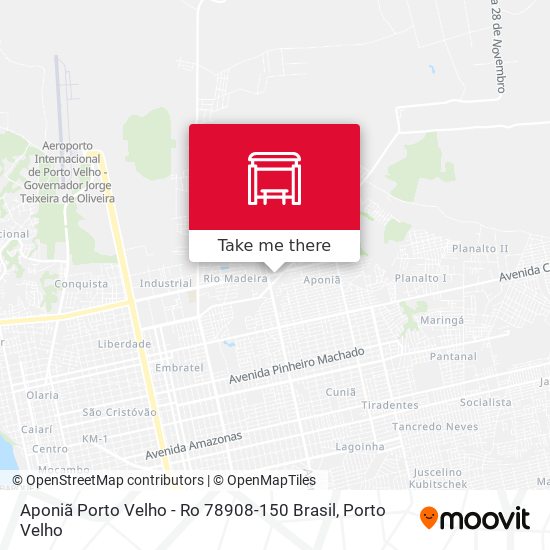 Mapa Aponiã Porto Velho - Ro 78908-150 Brasil