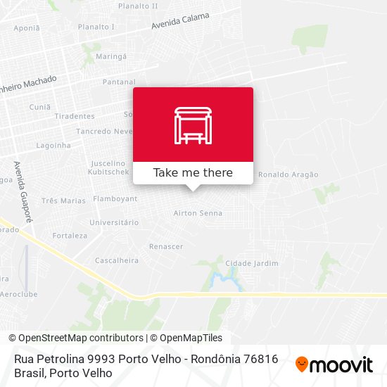 Rua Petrolina 9993 Porto Velho - Rondônia 76816 Brasil map