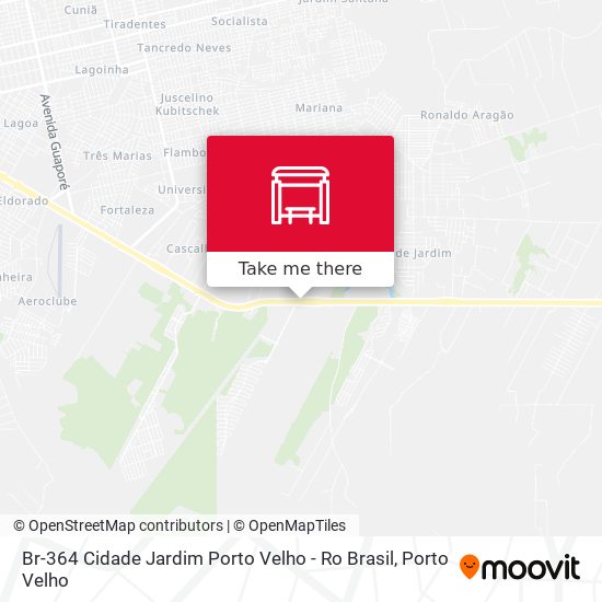 Br-364 Cidade Jardim Porto Velho - Ro Brasil map