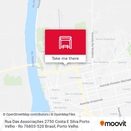 Rua Das Associações 2750 Costa E Silva Porto Velho - Ro 76803-520 Brasil map