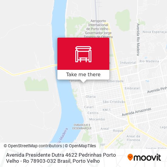 Mapa Avenida Presidente Dutra 4622 Pedrinhas Porto Velho - Ro 78903-032 Brasil