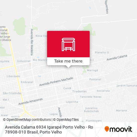 Avenida Calama 6934 Igarapé Porto Velho - Ro 78908-010 Brasil map