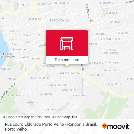Rua Louro Eldorado Porto Velho - Rondônia Brasil map
