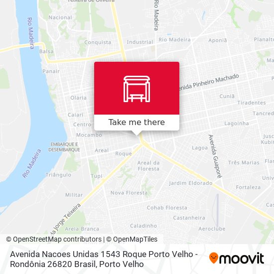 Mapa Avenida Nacoes Unidas 1543 Roque Porto Velho - Rondônia 26820 Brasil