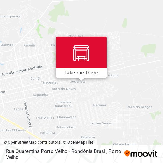 Rua Quarentina Porto Velho - Rondônia Brasil map