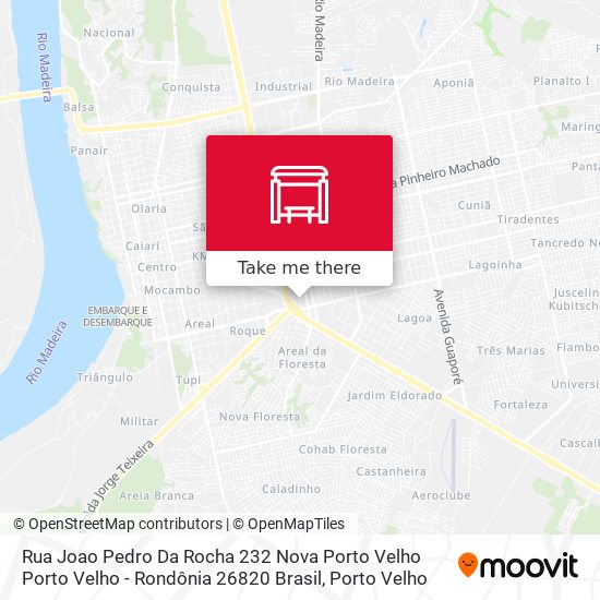 Mapa Rua Joao Pedro Da Rocha 232 Nova Porto Velho Porto Velho - Rondônia 26820 Brasil