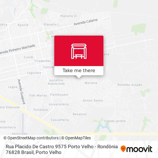 Mapa Rua Placido De Castro 9575 Porto Velho - Rondônia 76828 Brasil