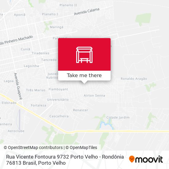 Mapa Rua Vicente Fontoura 9732 Porto Velho - Rondônia 76813 Brasil