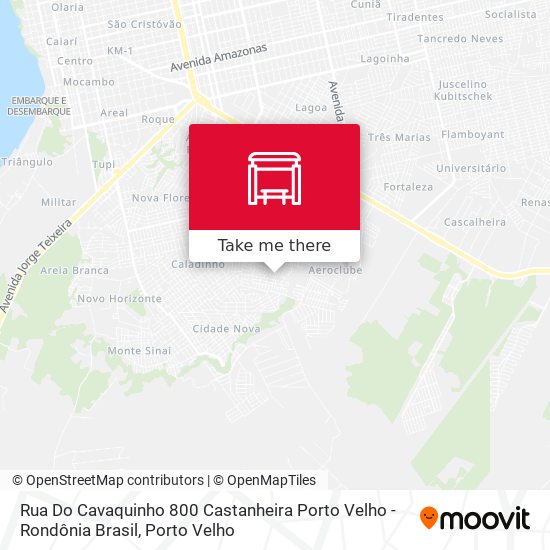 Rua Do Cavaquinho 800 Castanheira Porto Velho - Rondônia Brasil map