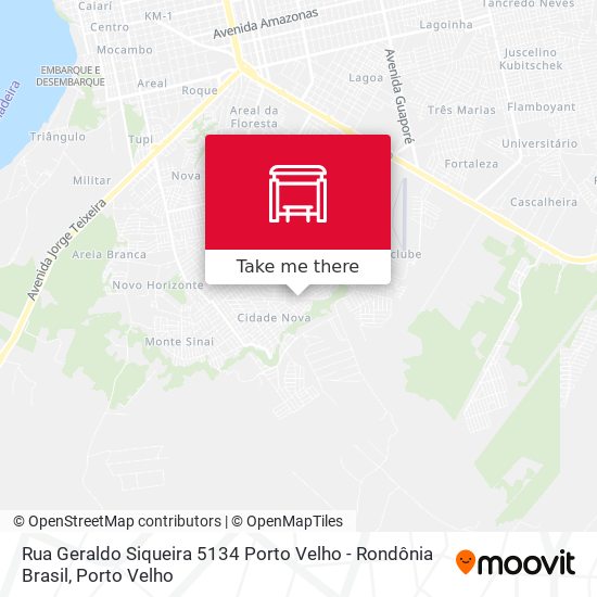 Rua Geraldo Siqueira 5134 Porto Velho - Rondônia Brasil map