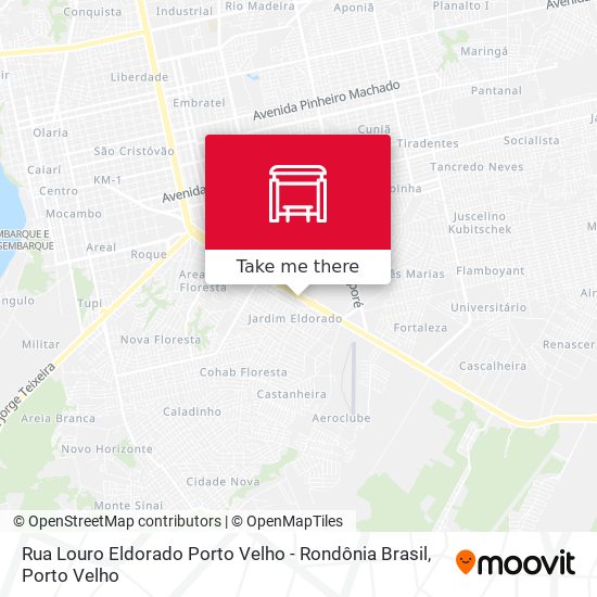 Rua Louro Eldorado Porto Velho - Rondônia Brasil map