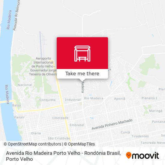 Avenida Rio Madeira Porto Velho - Rondônia Brasil map