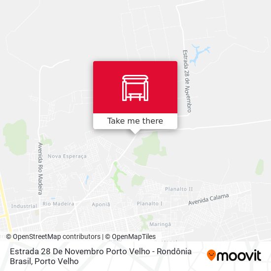 Mapa Estrada 28 De Novembro Porto Velho - Rondônia Brasil