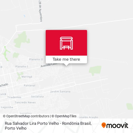 Mapa Rua Salvador Lira Porto Velho - Rondônia Brasil