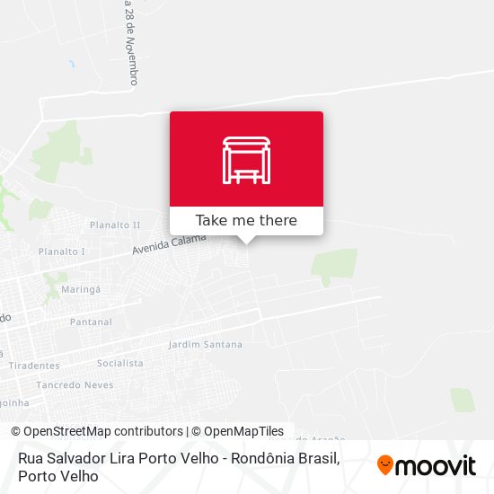Mapa Rua Salvador Lira Porto Velho - Rondônia Brasil