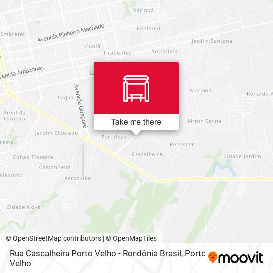 Rua Cascalheira Porto Velho - Rondônia Brasil map