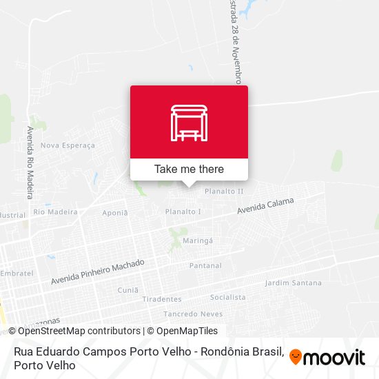 Mapa Rua Eduardo Campos Porto Velho - Rondônia Brasil