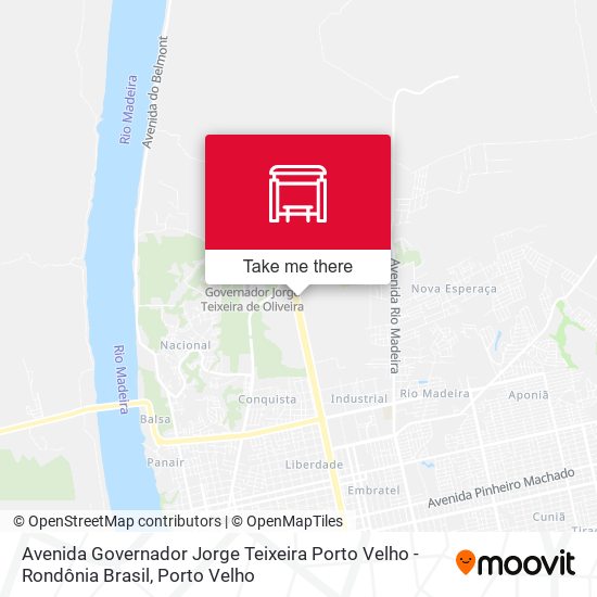 Avenida Governador Jorge Teixeira Porto Velho - Rondônia Brasil map