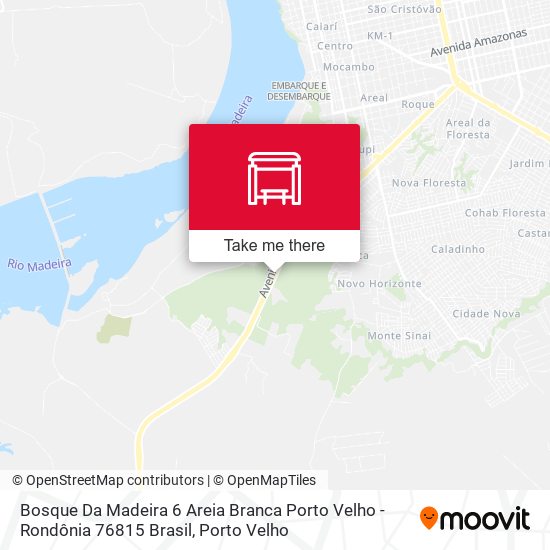 Mapa Bosque Da Madeira 6 Areia Branca Porto Velho - Rondônia 76815 Brasil