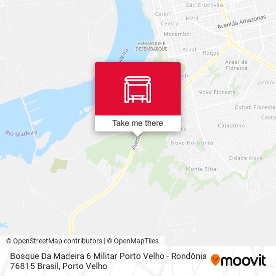 Mapa Bosque Da Madeira 6 Militar Porto Velho - Rondônia 76815 Brasil