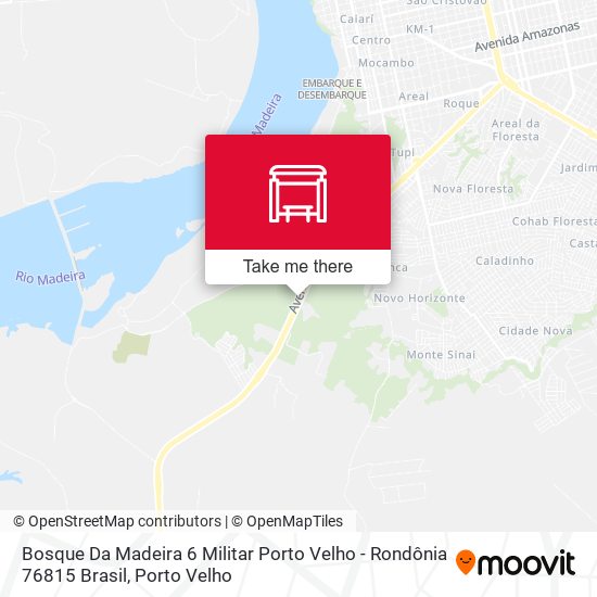 Mapa Bosque Da Madeira 6 Militar Porto Velho - Rondônia 76815 Brasil