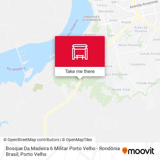 Mapa Bosque Da Madeira 6 Militar Porto Velho - Rondônia Brasil