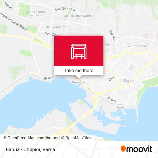 Карта Варна - Спирка