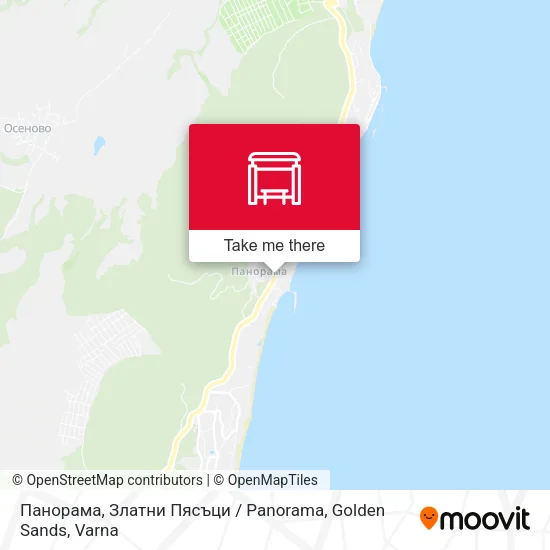 Карта Панорама, Златни Пясъци / Panorama, Golden Sands