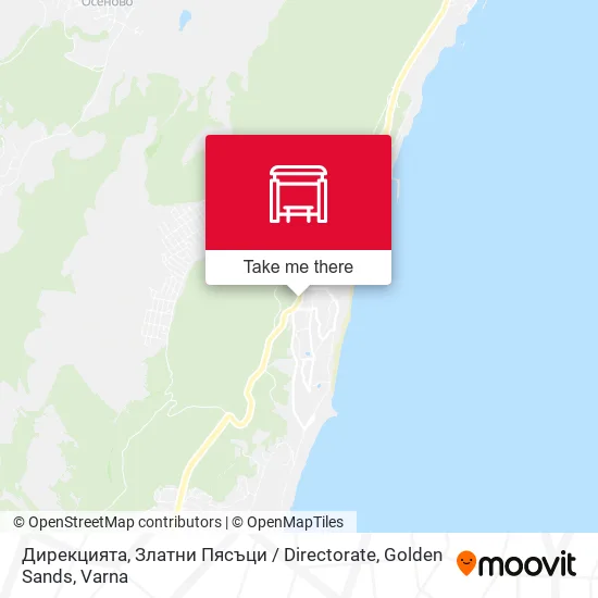 Карта Дирекцията, Златни Пясъци / Directorate, Golden Sands