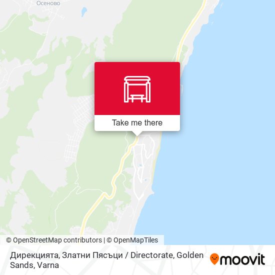 Карта Дирекцията, Златни Пясъци / Directorate, Golden Sands