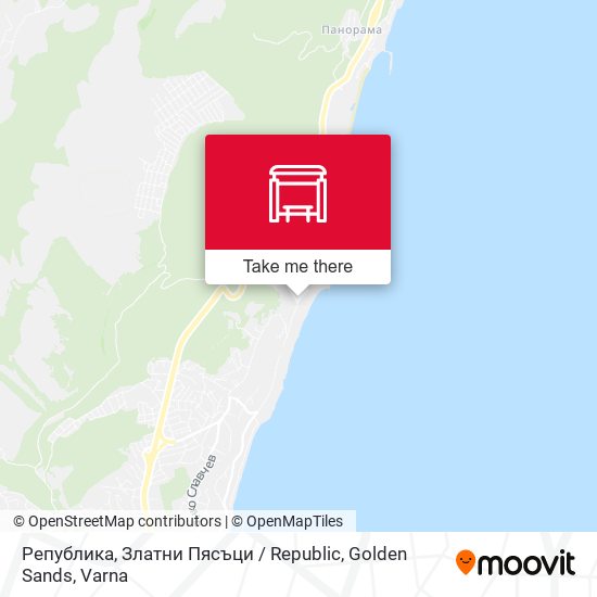 Карта Република, Златни Пясъци / Republic, Golden Sands