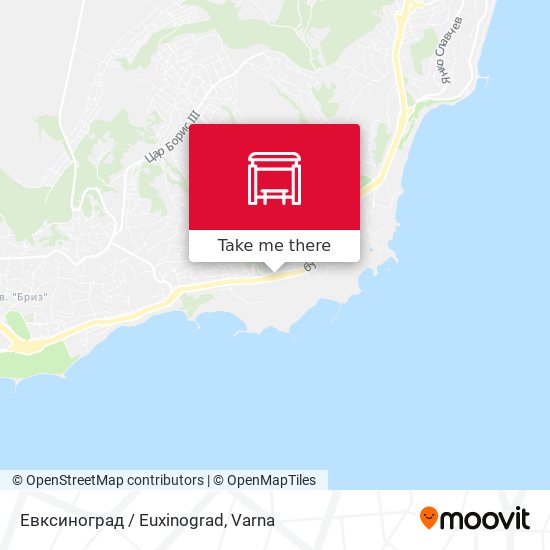 Евксиноград / Euxinograd map