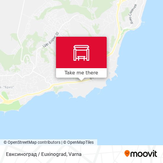 Евксиноград / Euxinograd map