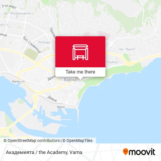 Карта Академията / the Academy