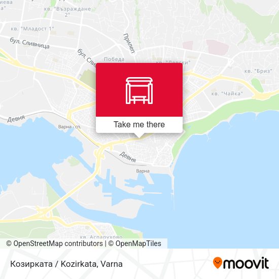 Карта Козирката / Kozirkata