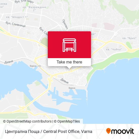 Централна Поща / Central Post Office map