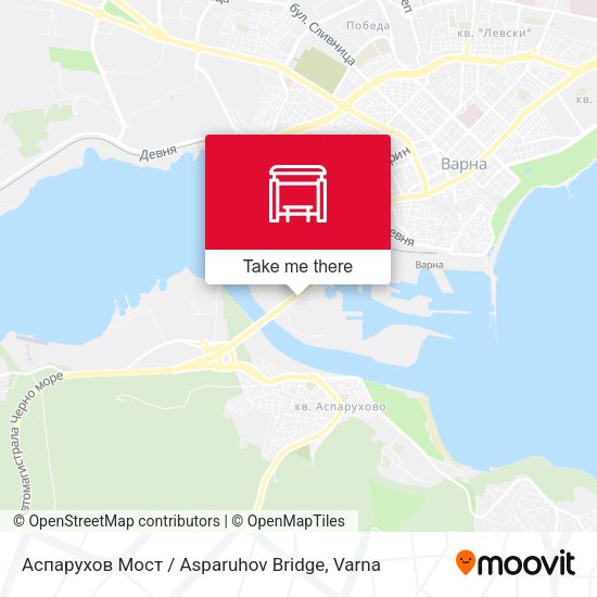 Карта Аспарухов Мост / Asparuhov Bridge