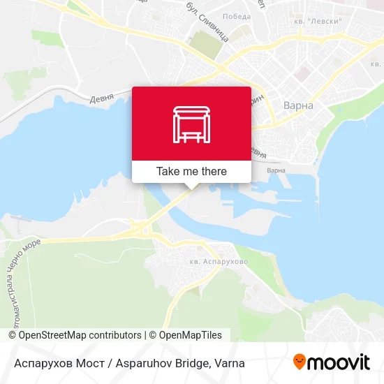 Карта Аспарухов Мост / Asparuhov Bridge